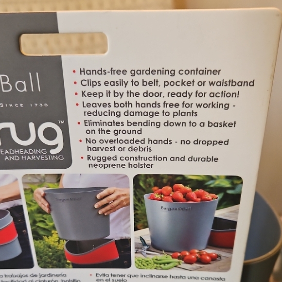 NWT: Burgon & Ball Hip-Trug For Hands-Free Gardening and Harvesting - Picture 13 of 16